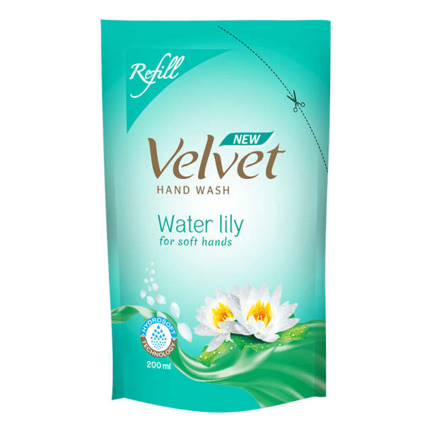 Velvet Handwash Refill Pouch Waterlily-200ml