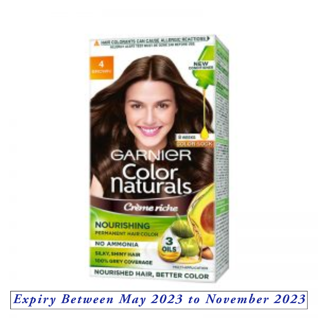 Garnier Color Naturals Crème hair color, Shade 4 Brown, 100ml | Hemas Estore