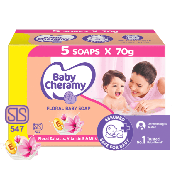 Baby Cheramy Floral Soap Eco Pack 350G