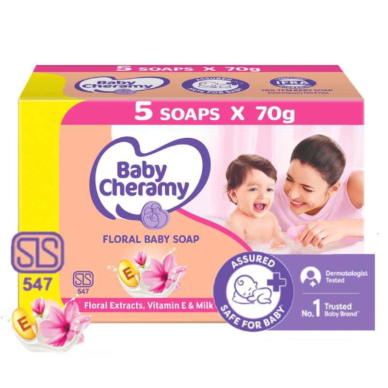 Floral Soap 350g Baby Cheramy Floral Soap Eco Pack 350G - Image 1