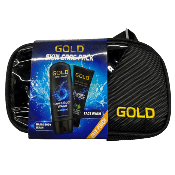 Gold 3IN1 Wash & Face Wash Cool + Pouch