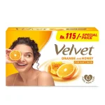 Velvet Soap Orange & Honey 70G -Rs.115/-