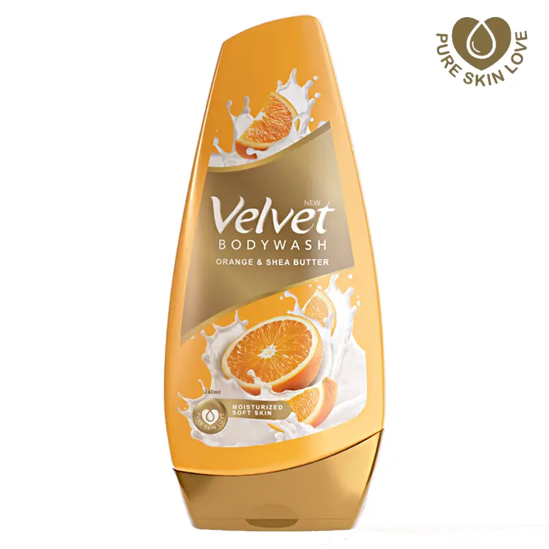 VV Body wash orange 200ML Velvet Body Wash Orange & Shea Butter 240ML - Image 1