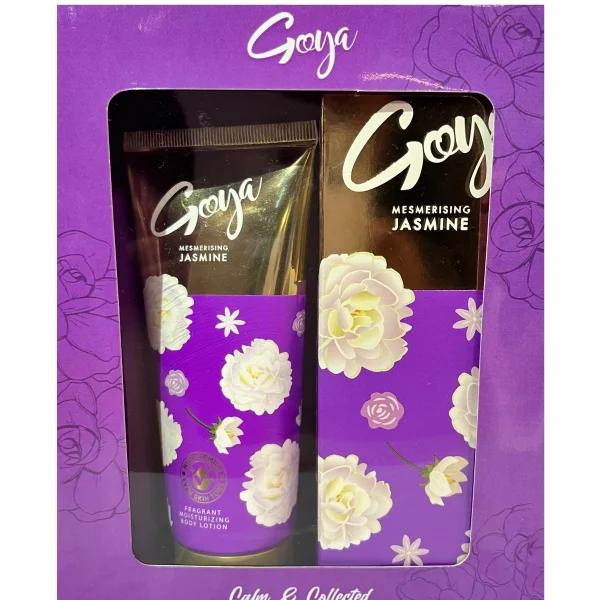 Goya Mesmerizing Jasmine Body Lotion & Cologne Purple Gift Box