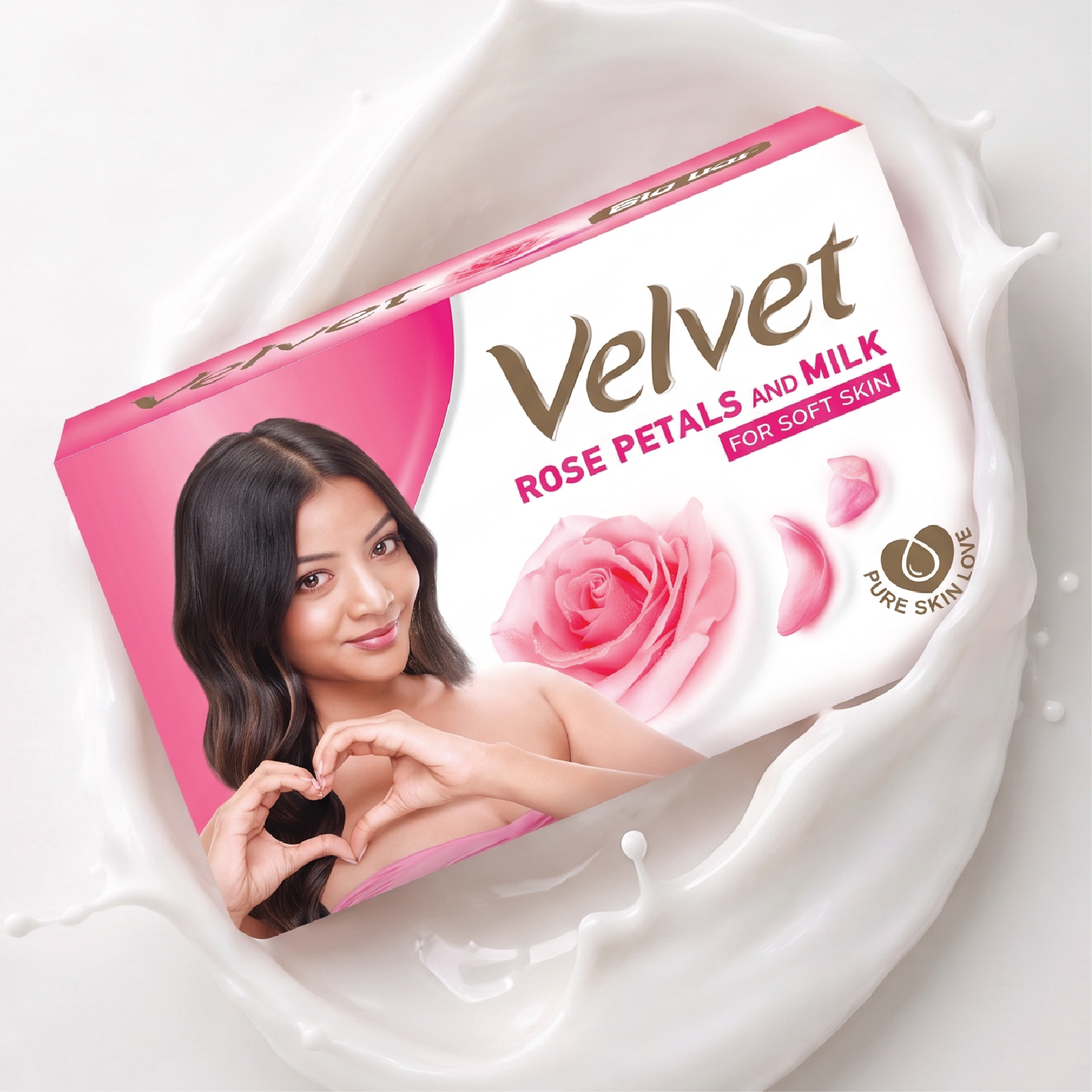 Velvet Soap_Velvet BL-01 Velvet Rose Petals & Milk Soap 70G - Image 1